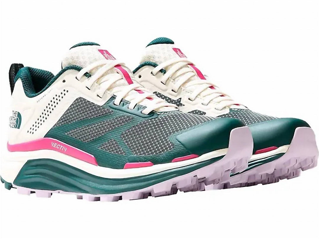 women's vectiv enduris futurelight trail running shoes in ponderosa green/gardenia white