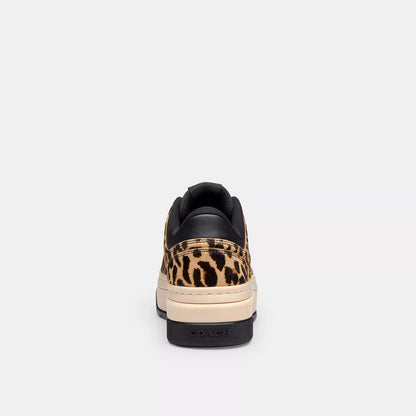 platform sneaker with leopard print