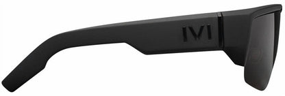 men's living sunglasses in matte black / grey lens