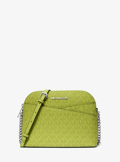 jet set travel medium logo dome crossbody bag