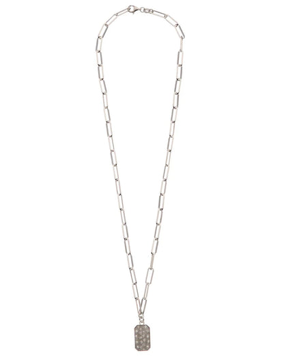 18k over silver 0.12 ct. tw. diamond necklace