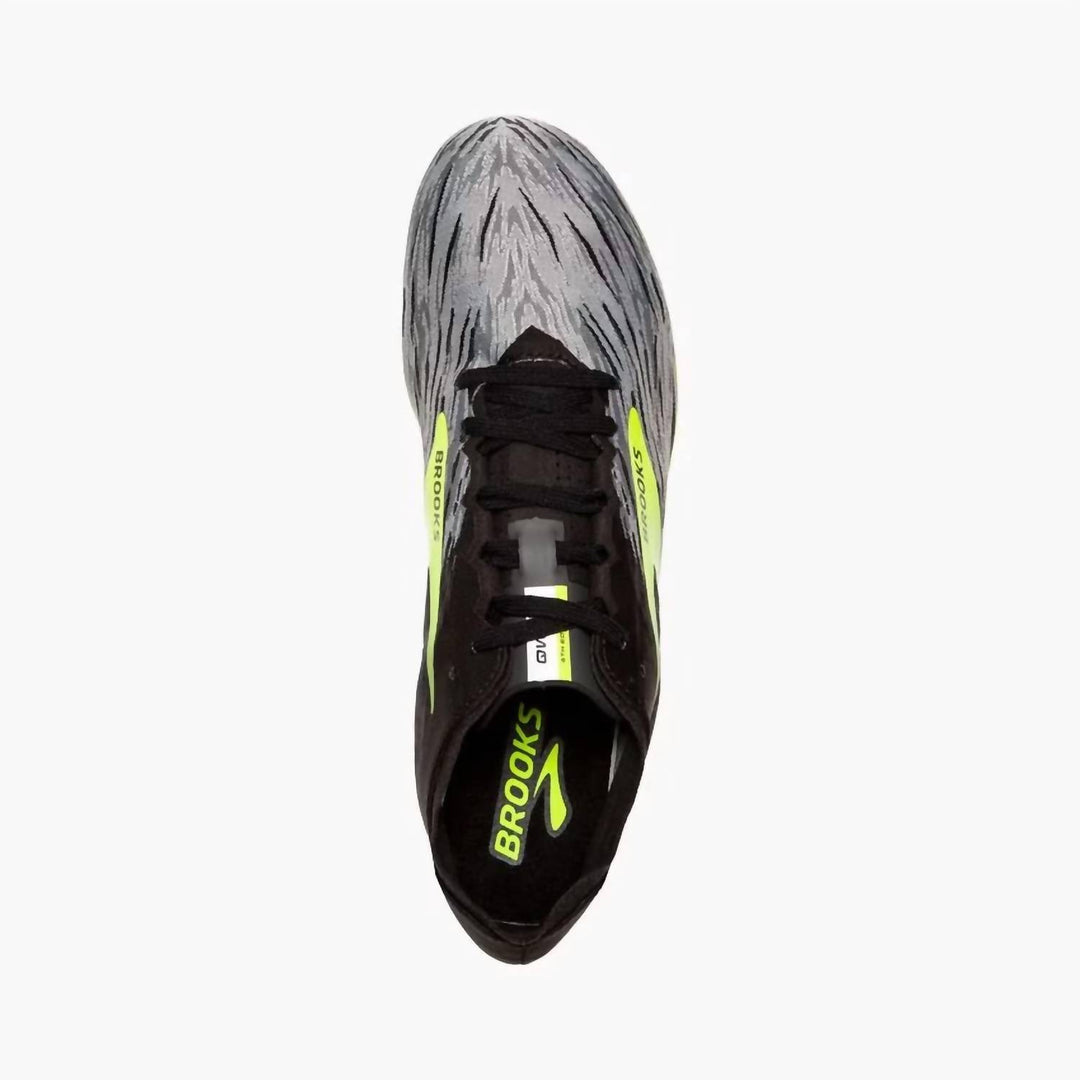 men's qw-k v4 shoes in black/gray/green