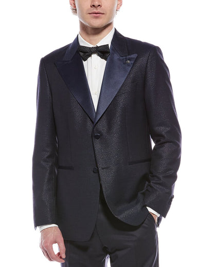 wool-blend modern fit jacket