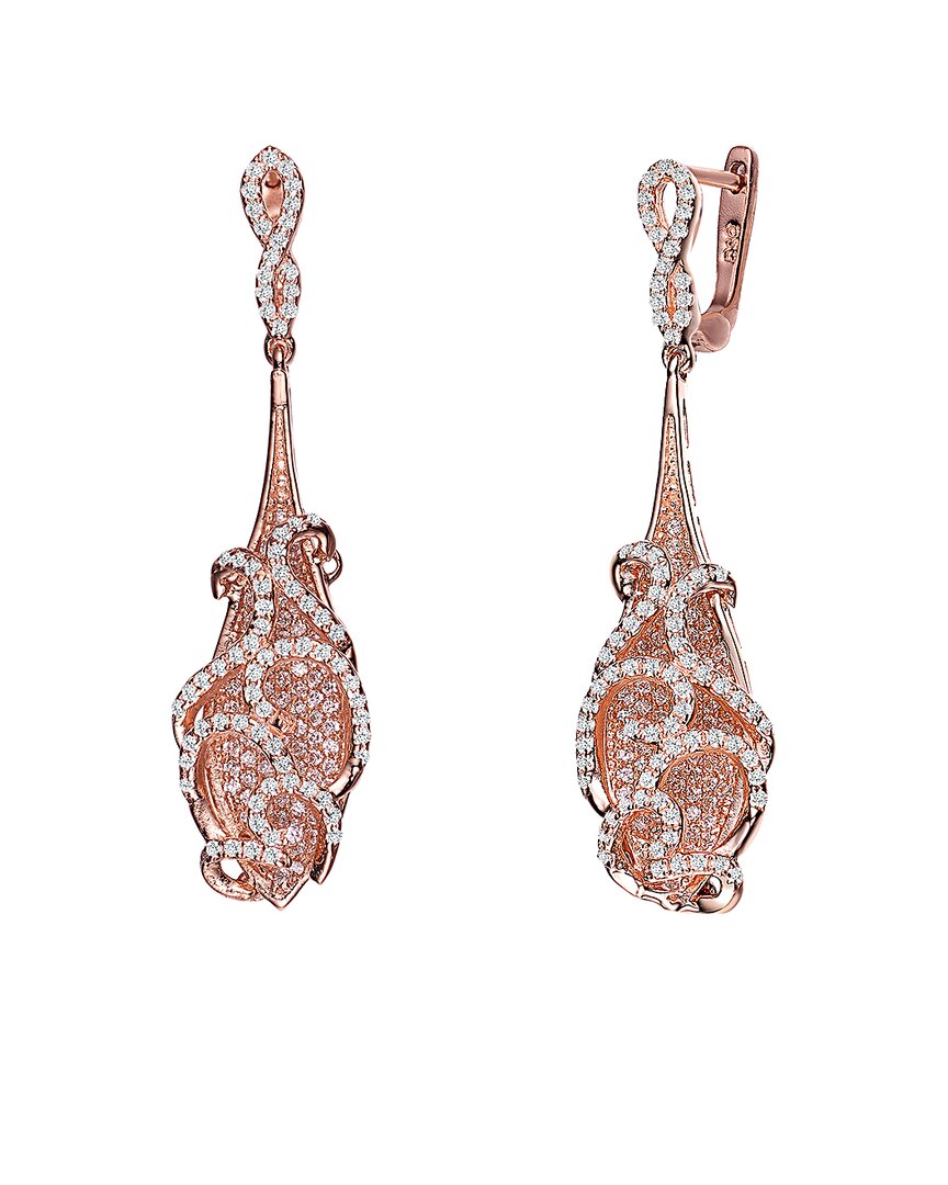14k rose gold vermeil drop earrings