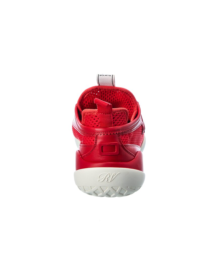 viv match leather & mesh sneaker