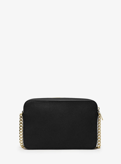 jet set large saffiano leather crossbody bag
