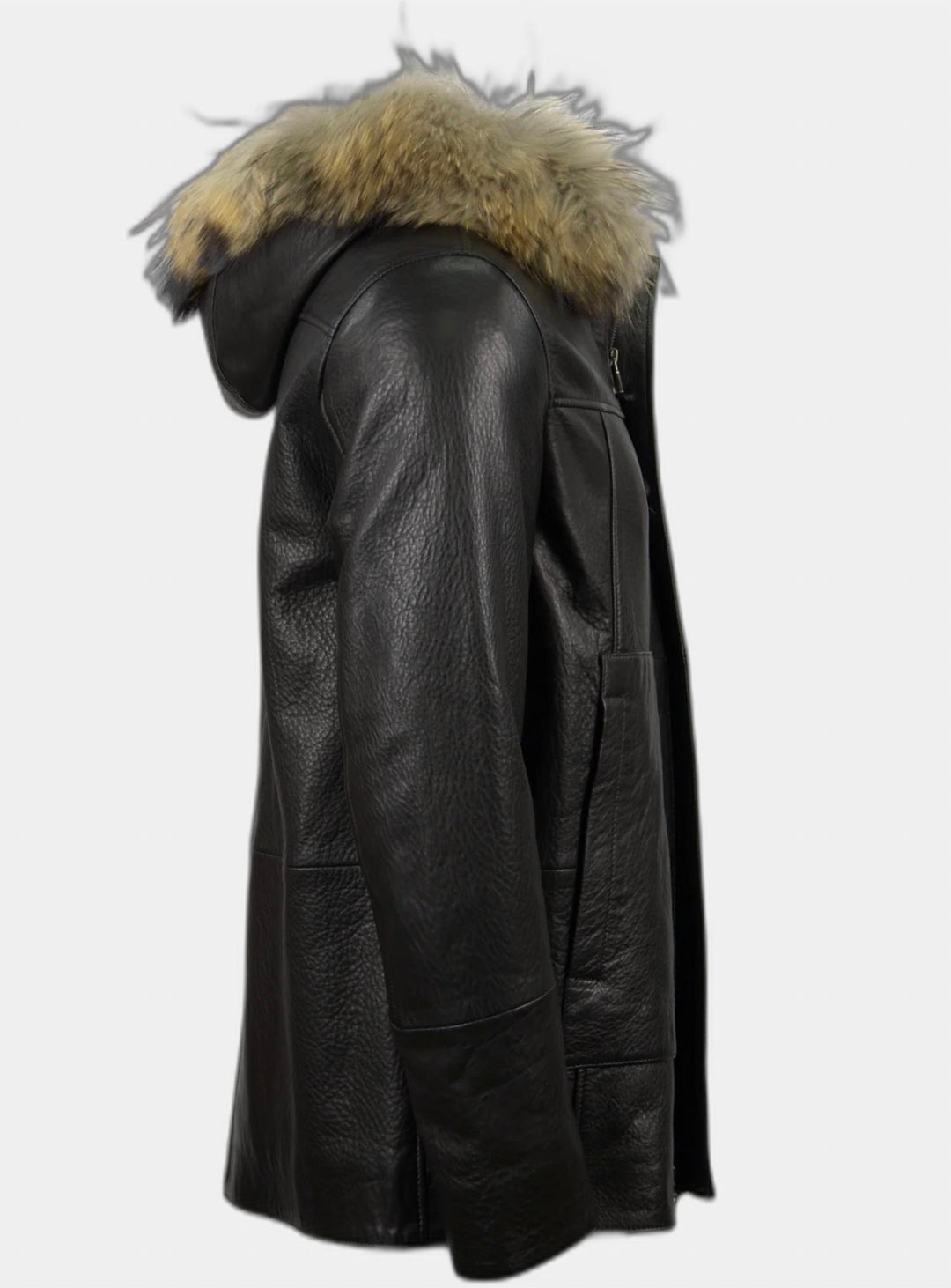 trace leather jacket in black