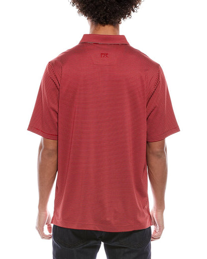 forge pencil stripe stretch polo shirt