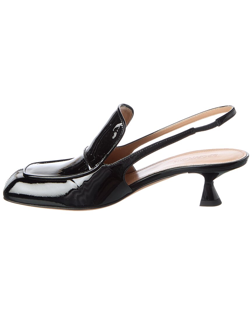 lazzaro patent slingback pump
