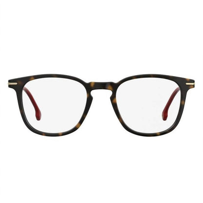 unisex 156/v 086 145 eyeglasses in tortoise with red and gold temples