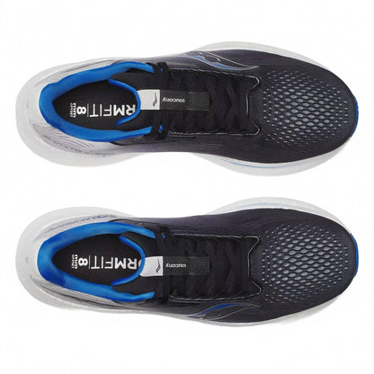 men's ride 18 running shoes in black/skydiver