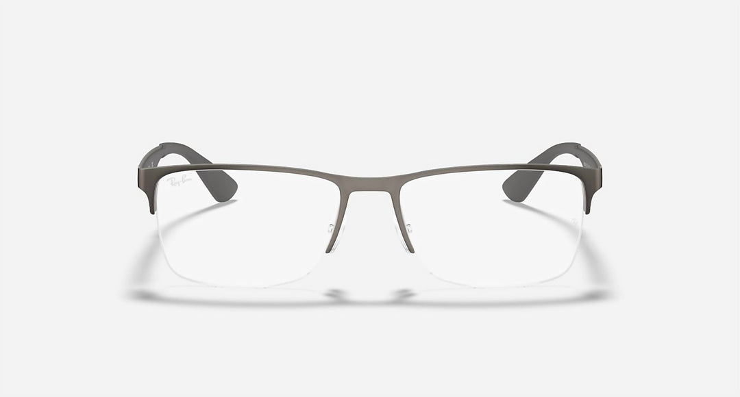 men's rb6335 2855 optics eyeglasses frame in matte grey