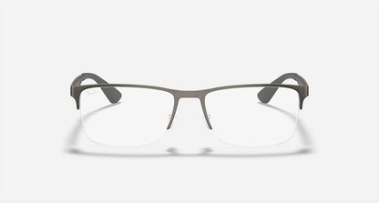 men's rb6335 2855 optics eyeglasses frame in matte grey