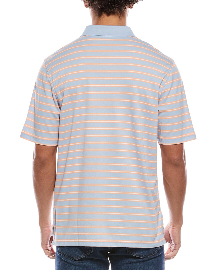 framed stripe polo shirt