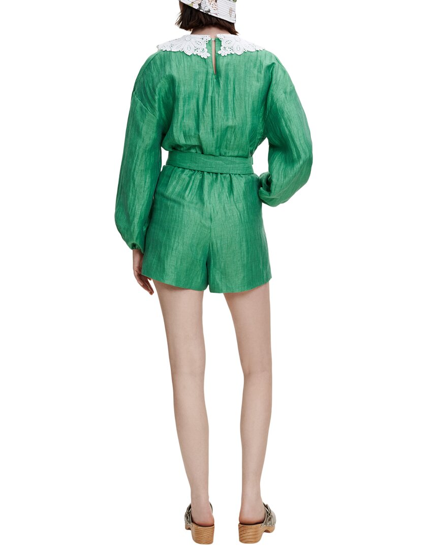 linen-blend romper