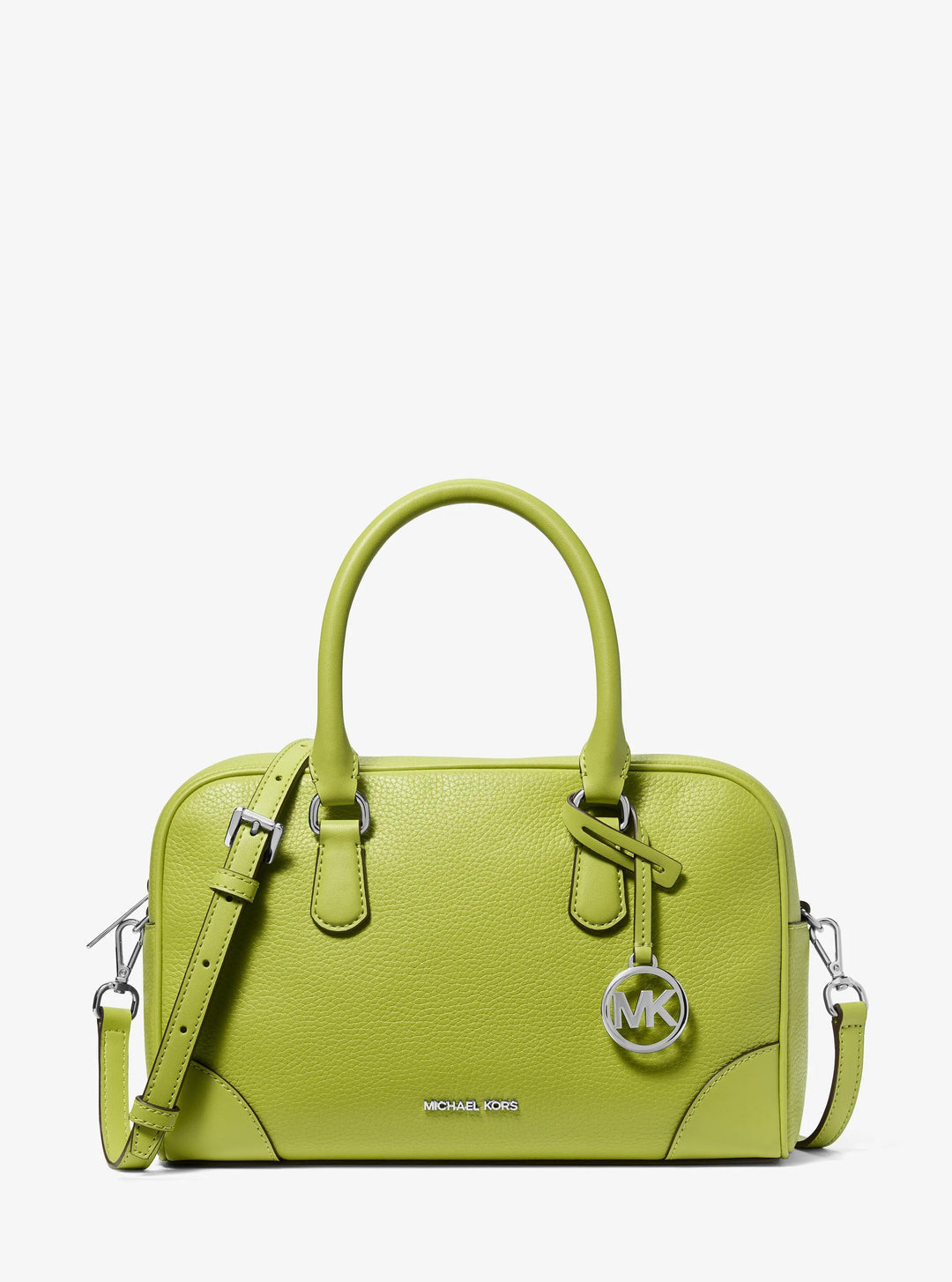 thompson medium pebbled leather satchel