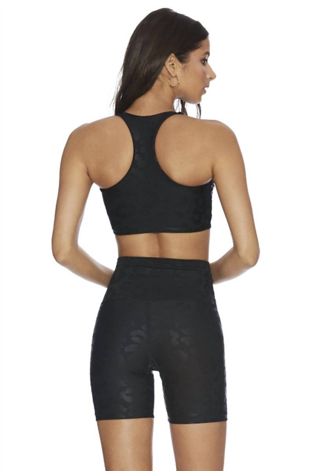 leopard rocky top in black