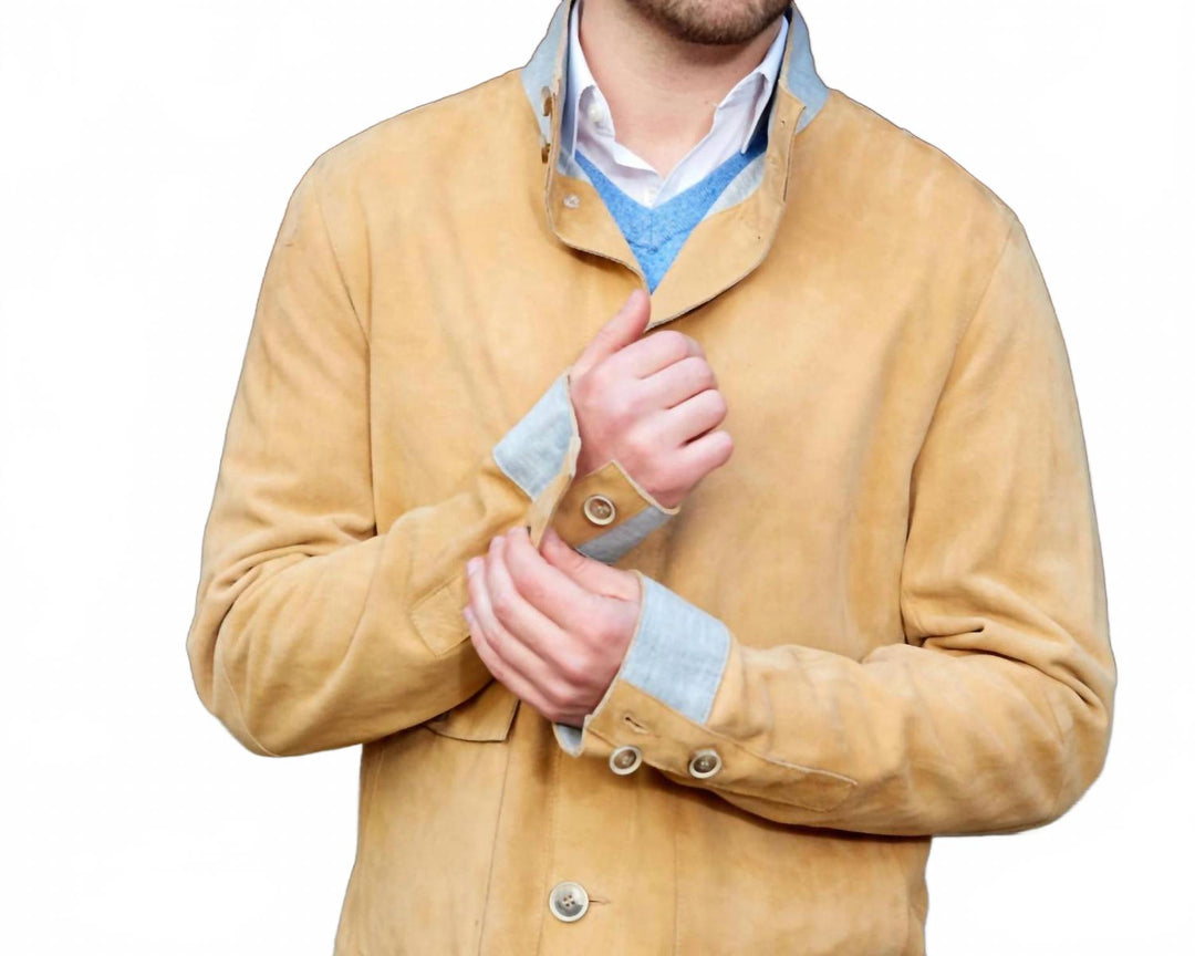julius jacket in mustard