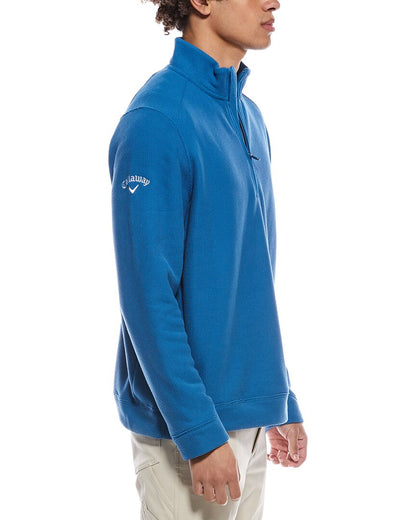 waffle 1/4-zip pullover
