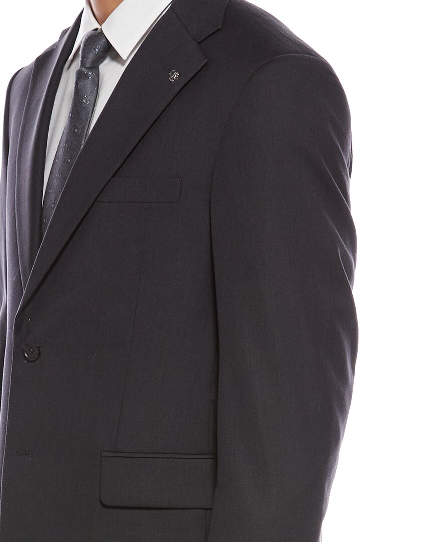 2pc suit with flat front pant