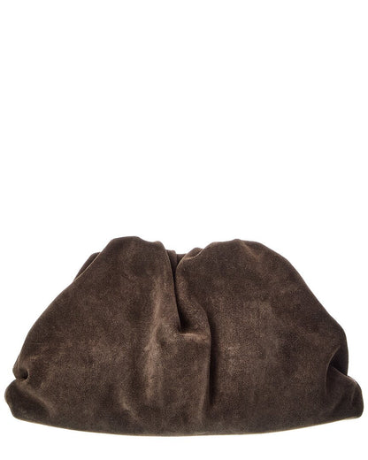 halle leather clutch