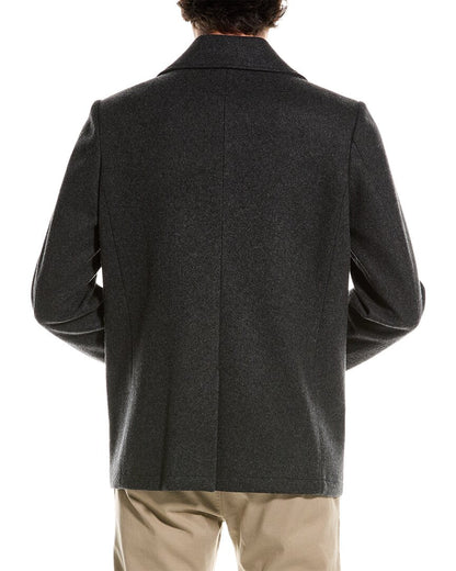 wool-blend coat