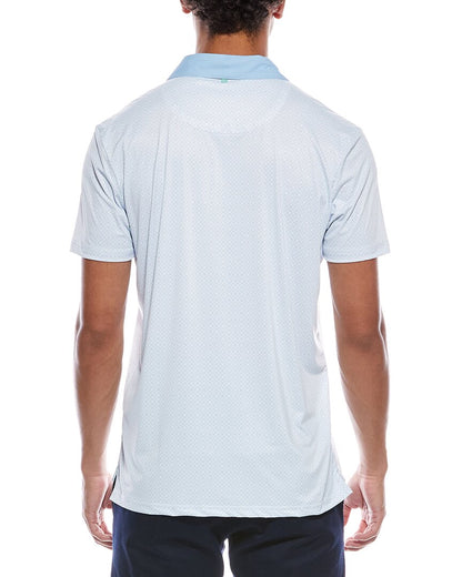 360 movement knit polo shirt