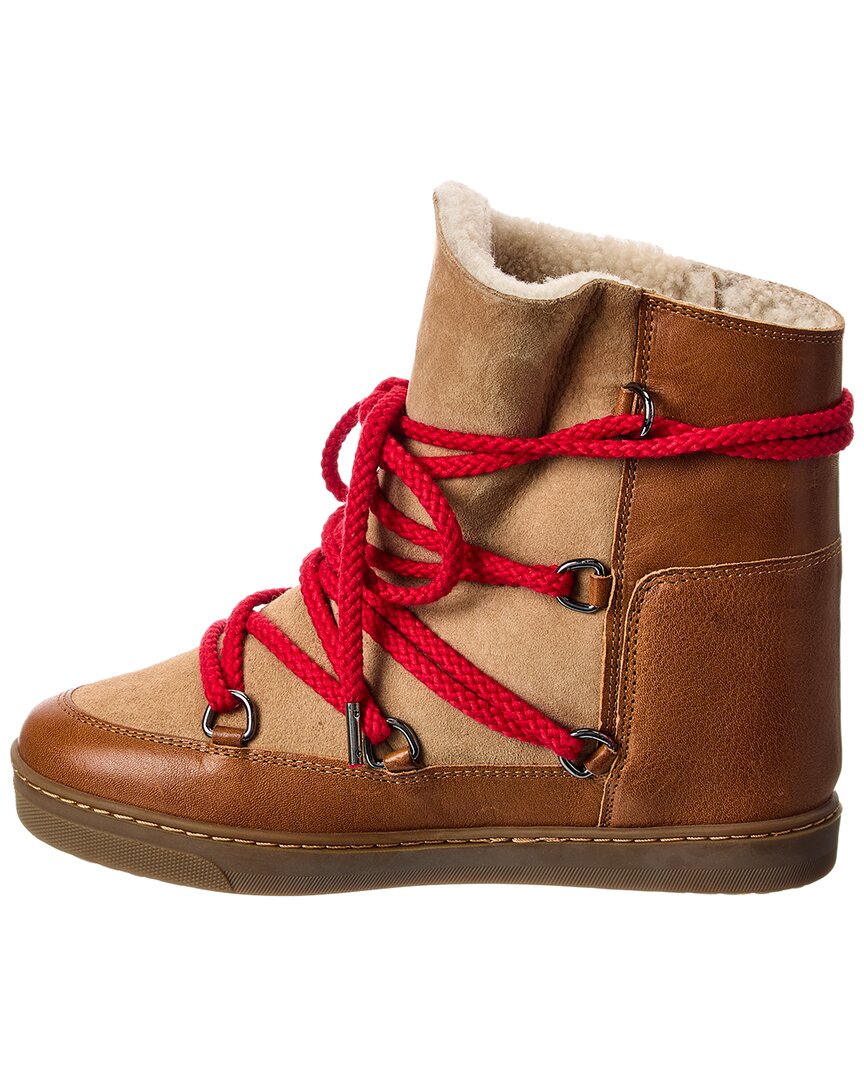 nowles suede & leather snow boot