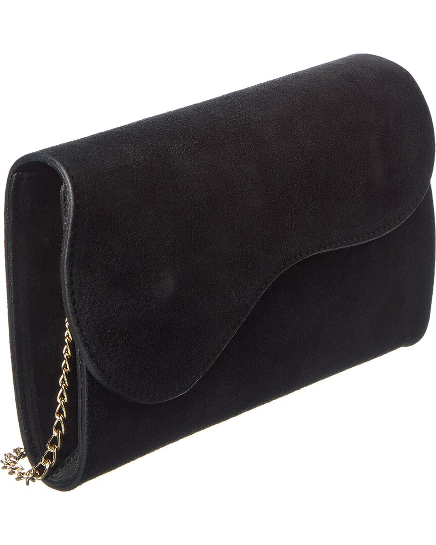dora suede clutch