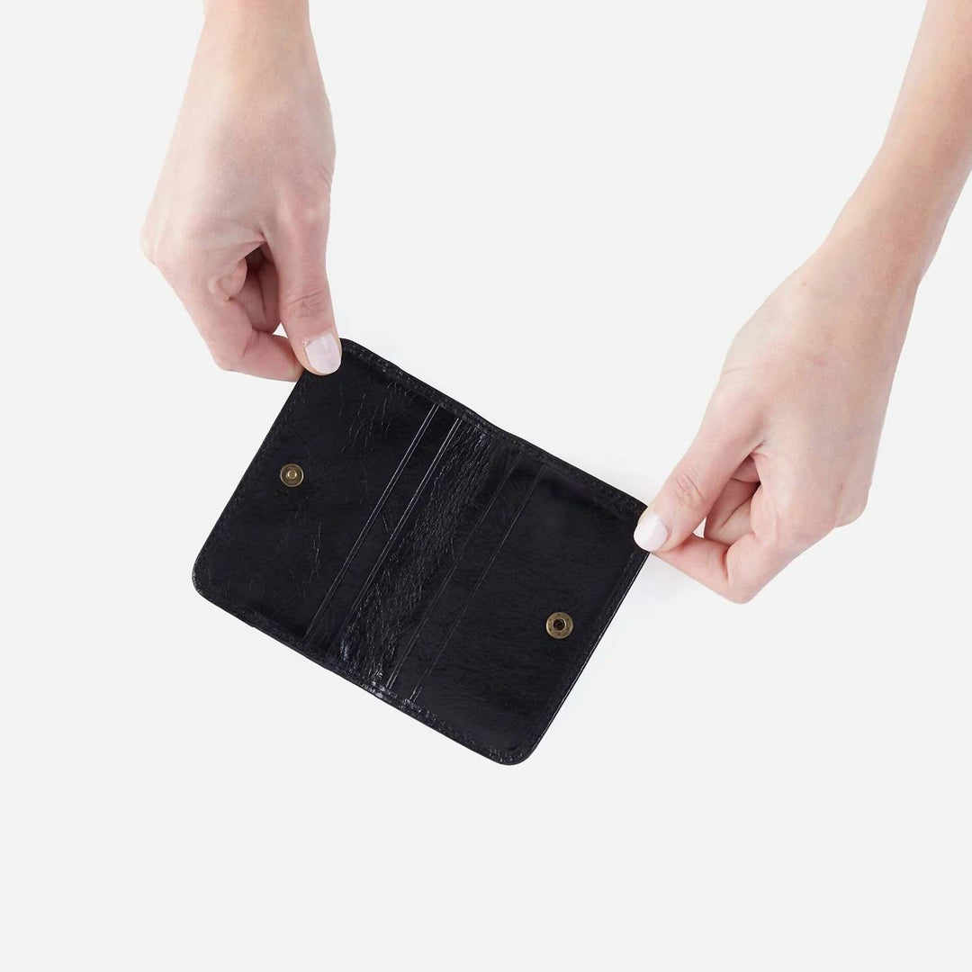 women's jill mini card case in black
