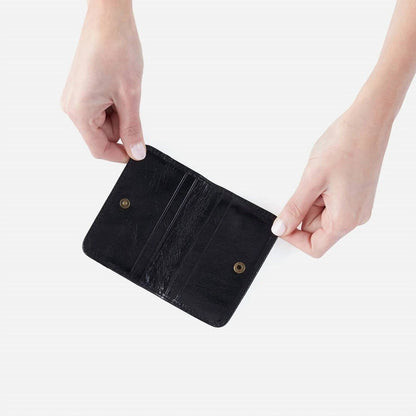 women's jill mini card case in black