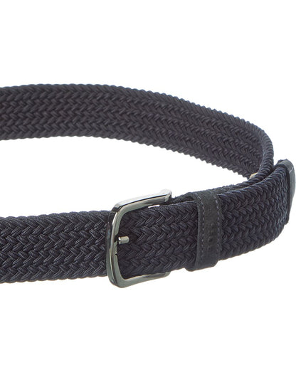 sash leather & canvas belt