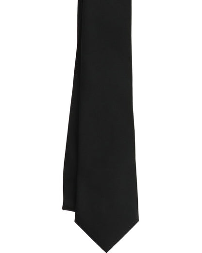 solid black tie
