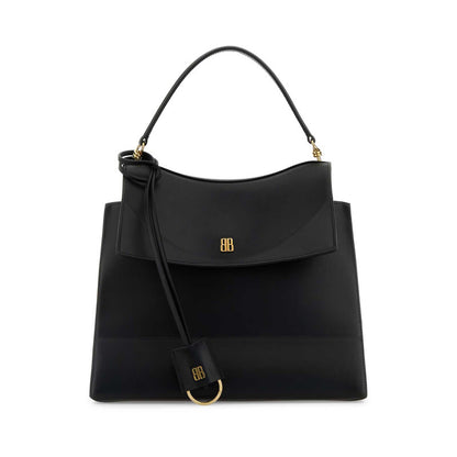 Black Leather Medium Nano Handbag