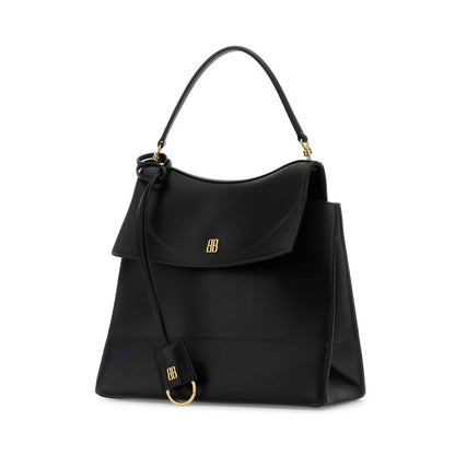 Black Leather Medium Nano Handbag