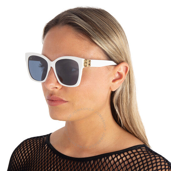 Balenciaga, Blue Square Ladies Sunglasses