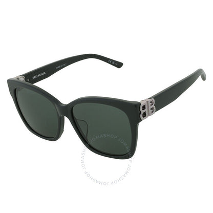نظارات شمسية نسائية مربعة خضراء من بالنسياغا