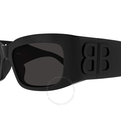 Balenciaga, Grey Rectangular Ladies Sunglasses
