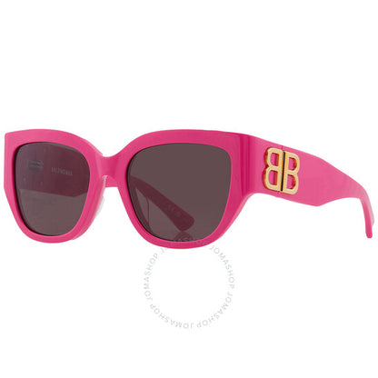 نظارات شمسية نسائية مربعة رمادية من بالنسياغا