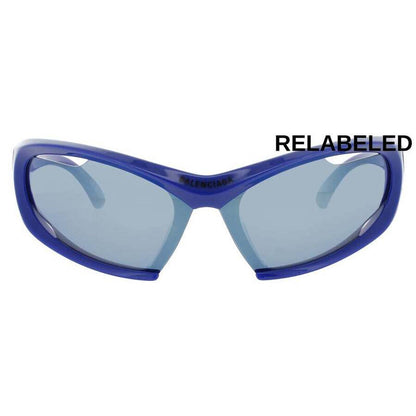 Ladies Blue Rectangular Sunglasses