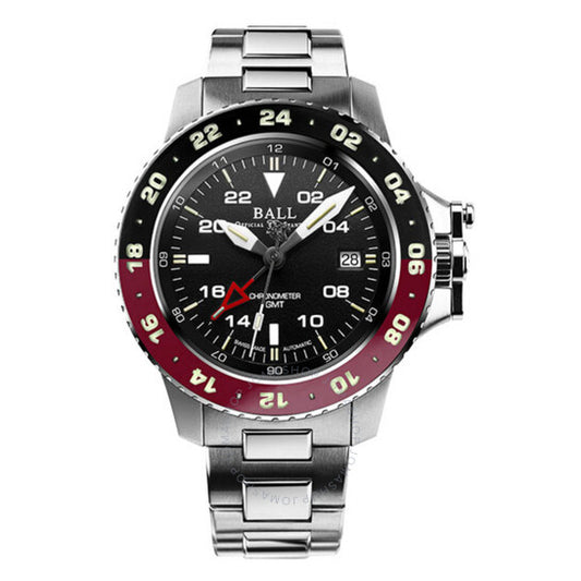 Ball, Engineer Hydrocarbon AeroGMT II Automatic Black Dial Coke Bezel Men's Watch