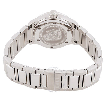 ساعة نسائية من الكوارتز بمينا أسود