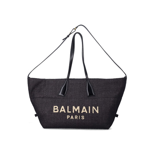 Track Tote Raffia Medium