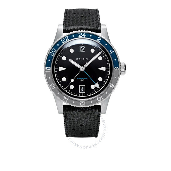 ساعة Baltic Aquascaphe Gmt أوتوماتيكية للرجال بمينا أسود