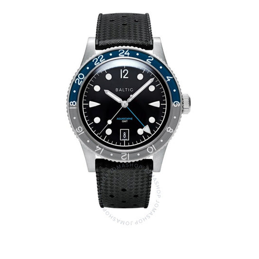 ساعة Baltic Aquascaphe Gmt أوتوماتيكية للرجال بمينا أسود