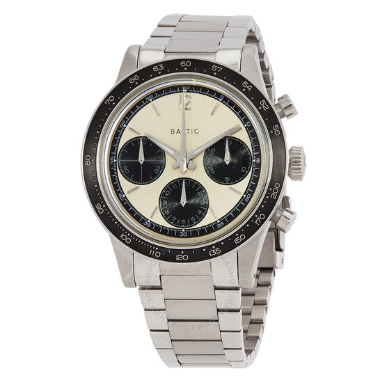 Baltic, Tricompax Chronograph Hand Wind White Dial Men's Watch