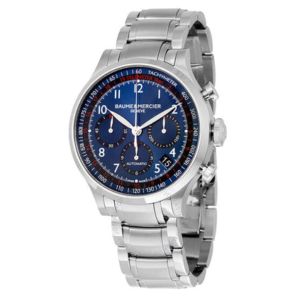 Baume Et Mercier, Baume and Mercier Blue Dial Chronograph Men's Watch