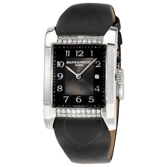 ساعة بوم إت ميرسييه وبوم آند ميرسييه هامبتون ميليس بمينا أسود للسيدات