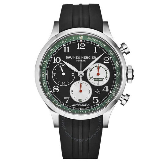 ساعة بوم إي ميرسييه، كابيلاند كرونوغراف أوتوماتيكية بمينا سوداء للرجال