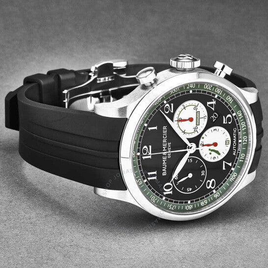 ساعة بوم إي ميرسييه، كابيلاند كرونوغراف أوتوماتيكية بمينا سوداء للرجال